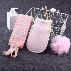 3in1 Bath Ball Shower Sponge Loofahs Mesh Pouf Shower Ball Sponge Shower Glove Exfoliating Body Ball Bath Tools 3pcs