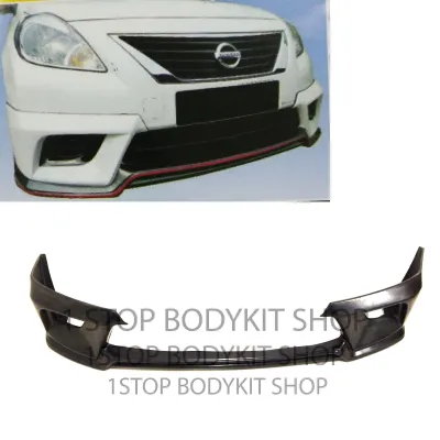 nissan almera 13-15 front skirt (NM) fiber (fiberglass) skirt lip bodykit