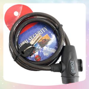 Khóa dây cáp ZORO chìa dẹp⚡FREE SHIP⚡dài 1 métgồm 2 chìathích hợp khóa xe đạp-khóa xe máy-khóa cổng