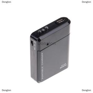 [COD] Donglon 1 PC USB 4 AA แบตเตอรี่พลังงานฉุกเฉินเครื่องชาร์จโทรศัพท์แบบพกพา Universal