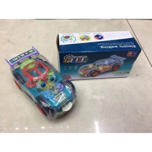 COD Mainan anak-anak musik ringan pesawat mobil perlengkapan kartun transparan elektrik