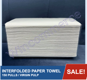 Interfolded Paper Towel 150 pulls VIRGIN PULP [Paper Towel / Pull up Tissue/Virgin Pulp]