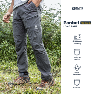 Celana Gunung Panjang Outdoor Hiking Pria Quickdry Hikemore Panbel Premium