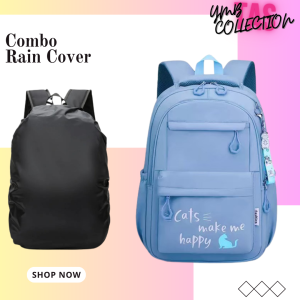 Diskon Termurah Tas Ransel Terbaru CAT HAPPY Combo Rain Cover Tas Ransel Anak Sekolah SD SMP SMA/Tas Ransel Anak Perempuan/Tas Ransel Anak Terbaru 2023/Tas Ransel Anak Krakter/Tas Ransel Anak Murah/Tas Ransel Anak Korea