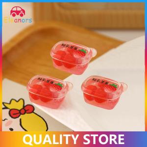 [Eleanor] 3pcs Dollhouse mini siêu thị nhựa niêm phong trái cây kết hợp mô hình mô phỏng trang trí thực phẩm
