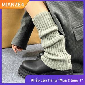 [COD] MIANZE4 Lolita Chân ủ Phụ Nữ Dài Vớ Len Dệt Kim Chân Bìa Cánh Tay Ấm Hơn Mùa Thu Mùa Đông Crochet Heap Vớ Khởi Động Còng Vớ