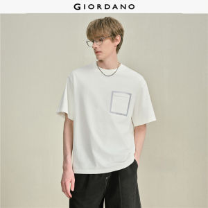 Giordano Men 100% cotton welded pocket short sleeve tee Free Shipping 18026718
