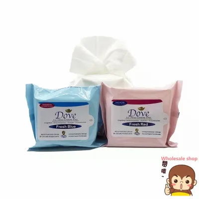 WS★Wipes DOVE 3in1 facial cleaning wipes/baby wipes fresh blue