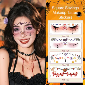 Halloween Sticker / Cos Makeup / Halloween Face Tattoo / Cosplay Makeup Temporary Tattoo / Party Face Sticker / Festival Masquerade Cosplayers