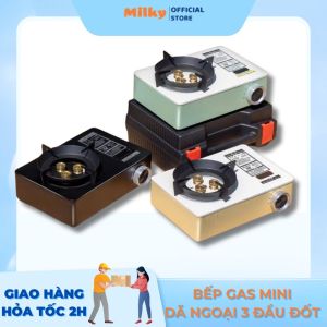 Bếp Gas Tự Động Ngắt An Toàn Bếp Gas Mini Dã Ngoại Camping Tiện Lợi Nhỏ Gọn Dễ Dàng Đem Theo Kèm Hộp Đựng