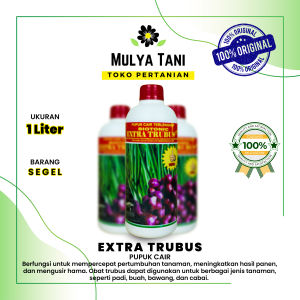 Pupuk Organik Extra Trubus Pupuk Cair 1 Liter Original Kemasan Pabrik Pembesar Bawang Merah