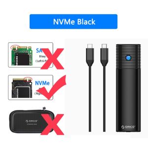 ORICO M.2 NGFF NVMe SSD Enclosure USB 3.2 Type C External Case Hard Drive Disk Cover HD Storage Box House for PC Laptop Notebook