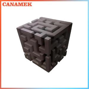 CANAMEK Optical Illusion Wall Art – 3D Corner Wall Decal – Impossible Corners Inspired Peel And Stick Removable 3D Wall Art
