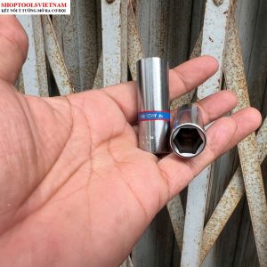 Đầu tuýp trắng dài lục giác 1/4" đủ size từ 4.5mm tới 14mm Kingtony 223508M