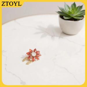 ZTOYL Pha Lê Ngọc Trai Nút Bao Gồm Có Thể Tháo Rời Clip-On Áo Sơ Mi Áo Trang Trí Nút May Nút Cho Tự Làm Áo Cánh Quần Áo Phụ Nữ Người Đàn Ông