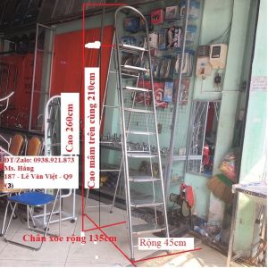 Thang inox cao cấp ống tròn mâm dập- Mã: THMI9 -