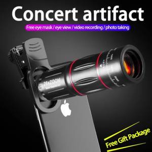 Lente teleobjetivo TokerNew 28X paraéfono - Telescopio monocular 4K HD para smartphones con trípode y clip universal - Lentes de zoom para fotografía móvil