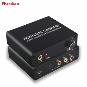 192kHz DAC 5.1CH Audio Decoder converter Adapter For Dolby DTS AC3 to 2.0CH Optical Coaxial to RCA 3.5mm Audio Digital Converter