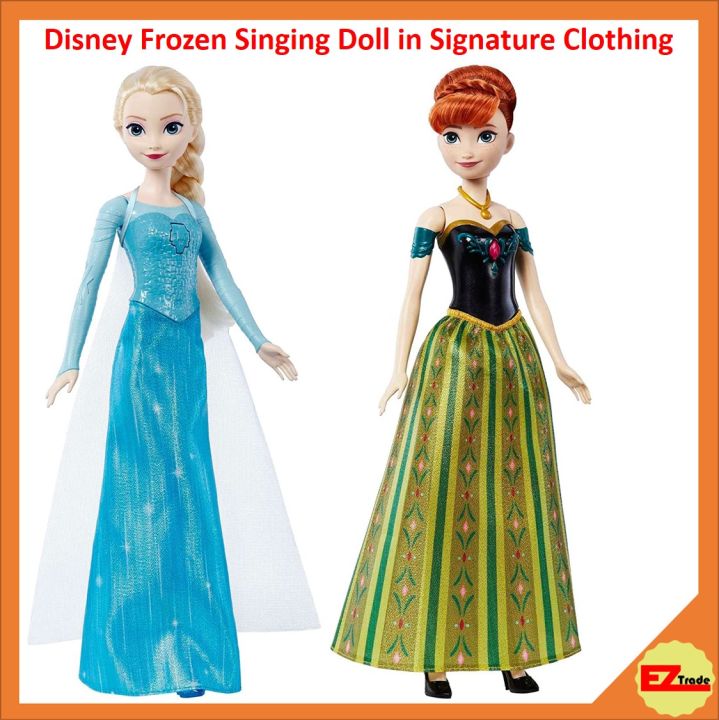 Mattel Disney Frozen Singing Elsa Doll Anna Doll in Signature