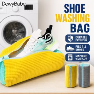 Premium Durable Polyester Shoe Washing Machine Bag For Sneakers Casual Shoes Laundry Wash Bag