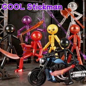 Stickman Action Figure Multi-Joint Movable Stickman Toy Kit 3d Printing Toy Birthday Gift for Kids