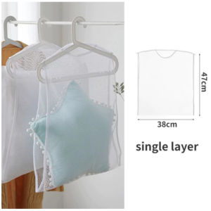 Pillowcase Hanging Net Organizer - Space-Saving Storage and Drying Cover (1 or2 Layers)