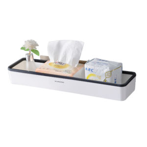 Bathroom Rack Toilet Shelf Non Drill Stick On Toilet Storage Shelf Restroom Shampoo Organizer Wall Mounted Shower Shelf Basket Shelving Kitchen Storage