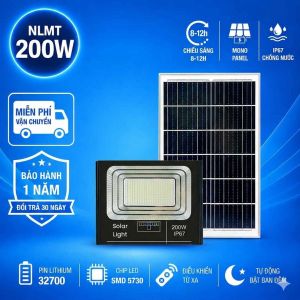 Đèn pha năng lượng mặt trời 25w 40w 60w 100w 200w 500w 1000w -vỏ nhôm- chống nước