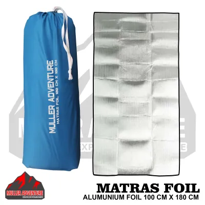 matras alumunium foil 100x180 cm matras camping hangat lebar 100 cm
