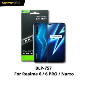 Hippo Baterai REALME 6 / 6 PRO / NARZO BLP-757 4000mAh | BLP757 Original Cell Battery Batere Batrai