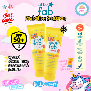 Little Fab Kids Sunscreen 40ml SPF 50 PA++++ 3 Tahun Perlindungan Dari Sinar Matahari