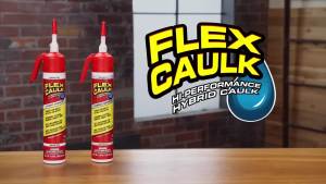 Flex Caulk Hybrid Polymer Waterproof Sealant Clear 6.6 oz 1-Pack