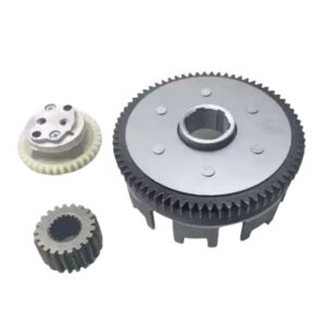 WAPKTY 3pcs 70T 37T 21T Clutch Housing Metal Tc125/150/TMX 155 Speed Clutch Housing Durable Clutch Basket Assy Motorcycle Parts
