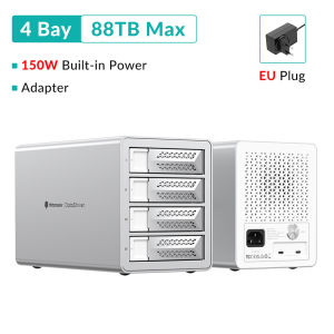 Yottamaster 10Gbps SATA HDD SSD Enclosure 2.5 3.5 inch Type C HD External Case USB3.1 Daisy Chain Hard Drive Storage Box for MAC