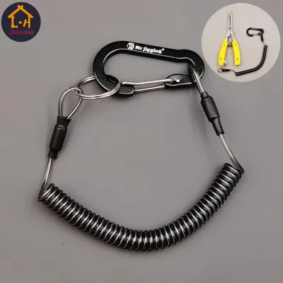 Mr jigginG Elastic Telescopic Steel Wire Inner Core Connecting Rope for Fishing Rod Spring Rope Automatic