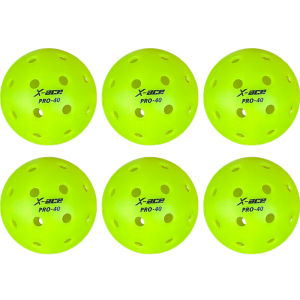X-ace 40 Pro Pickleball Balls 1/3/6/12/24/40Pcs 40 Holes Pickle Balls Seamless Professtional Training Pickle Ball