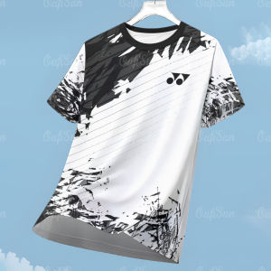 Brand T-shirt Dry Fit Jersey For Men Outdoor Running Shirt Badminton T-shirt Cycling Sports Short Sleeve Casual Breathable Fitness Jersey