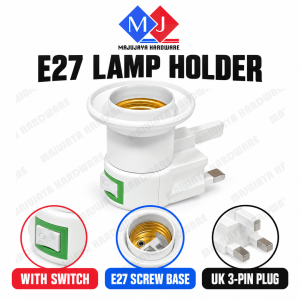 E27 Lamp Holder Switch With Switch LED Lamp Screw Bulb Energy-Saving Light Bulb Holder Lampu Malam Bilik Tidur Bulb Base