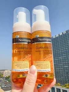 ♦2 Bottles German Neutrogena Neutrogena Foam Facial Cleanser Turmeric Oil Control Pimple Oil Skin Cleansing✩