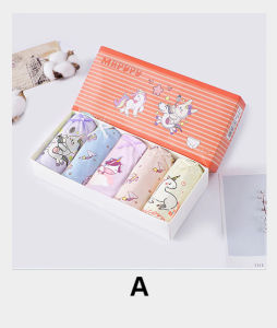 5pcs/set Baby Girl lovely Cute Cartoon Cat Panties Children Cotton Underwear Comfortable Briefs For Kids Kid 2-13 Years