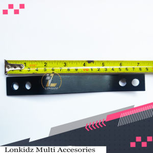 Breket Knalpot Plat Besi Tebal Lubang 10mm Model Tekuk Universal Motor Panjang 6cm 10cm 15cm 18cm 20cm 25cm 30cm Pangkon Knalpot CLD