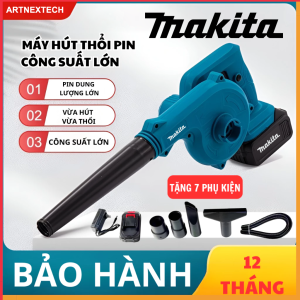 [BÁN CHẠY] Bộ Máy Thổi Bụi Cầm Tay Dùng PIN Makita 199V Máy Thổi Hút Bụi Cầm Tay Công Suất Lớn 680W Vệ Sinh Đa Năng Thổi Khỏe Bảo Hành 12 Tháng