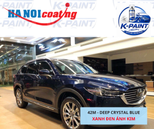 Sơn Xịt Xóa Vết Xước cho xe MAZDA CX-5 màu XANH ĐEN ÁNH KIM mã màu 42M - DEEP CRYSTAL BLUE chính hãng K-PAINT