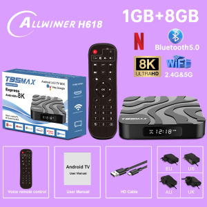 T95 Max Plus H618 Smart Tv Box Android 12 8K Dual Wifi 2.4G/5G Bt5.0 Multilanguage Streaming Media Player Set Top Box