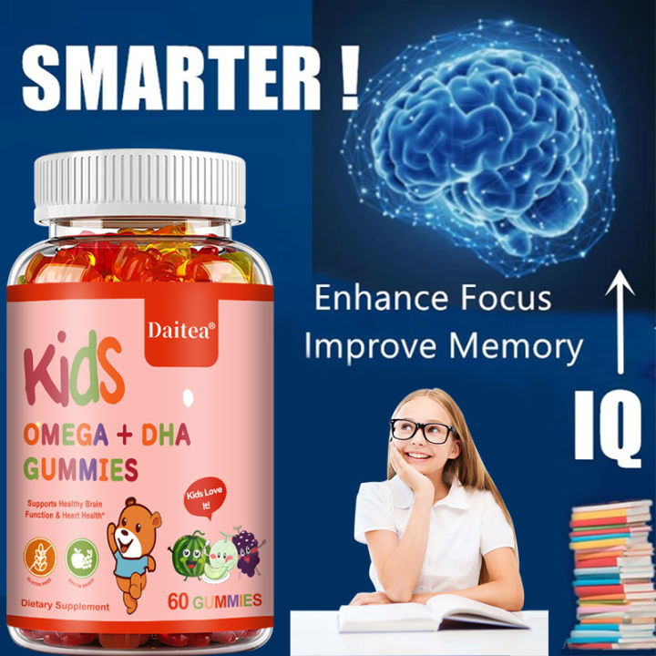 Kids Complete DHA Gummies | With Omega + DHA, Vitamin C | Supports ...