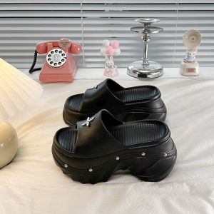 Free Shipping 8Cm Height-Increasing Slippers For Women Summer Outdoor Wear 2026 New Style EVA Sandals With Thick Soles Non-Slip And Odor-Resistant