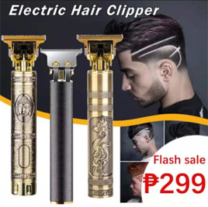 Men USB Rechargeable Hair Clipper Electric Hair Clipper Razor 0mm Cordless Shaver Male Barber Hair Cutting Machine