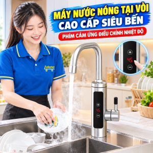Máy Nước Nóng Tại Vòi Cao Cấp Cảm Ứng Điều Chỉnh Nhiệt Độ – Vòi Rửa Chén Nước Nóng Siêu Bền