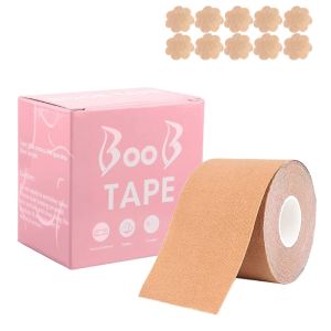 Body Tape Bra 5cm x 5m / Push Up Boobs Tape (Bonus nipple cover 10pcs)