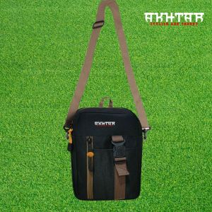 Akhtar tas selempang slingbag pria wanita terbaru 2023 murah kekinian cordura warna hitam dan hijau bayar di tempat